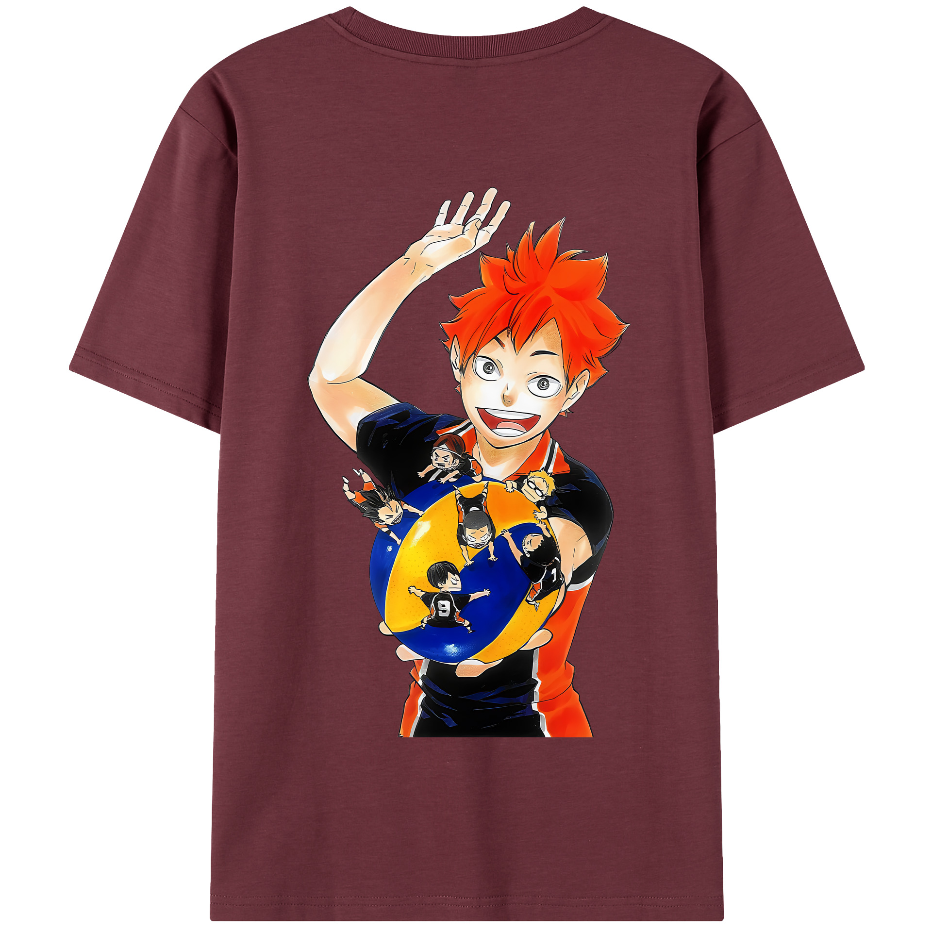 （画像用） ハイキュー!! Haikyu!! 綿100％半袖Tシャツ（背面プリント）